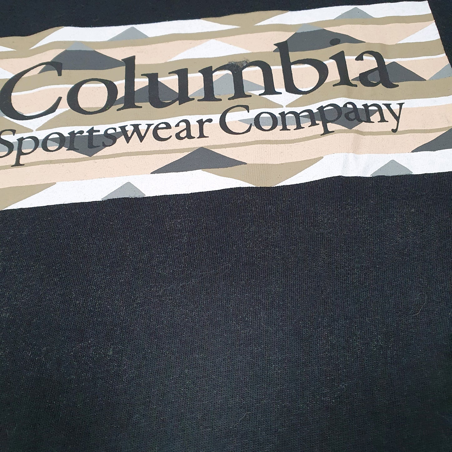 Mens Black Columbia Sportswear  Short Sleeve T Shirt