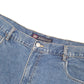 Mens Blue Faded Glory Cargo Carpenter Workwear Denim Shorts