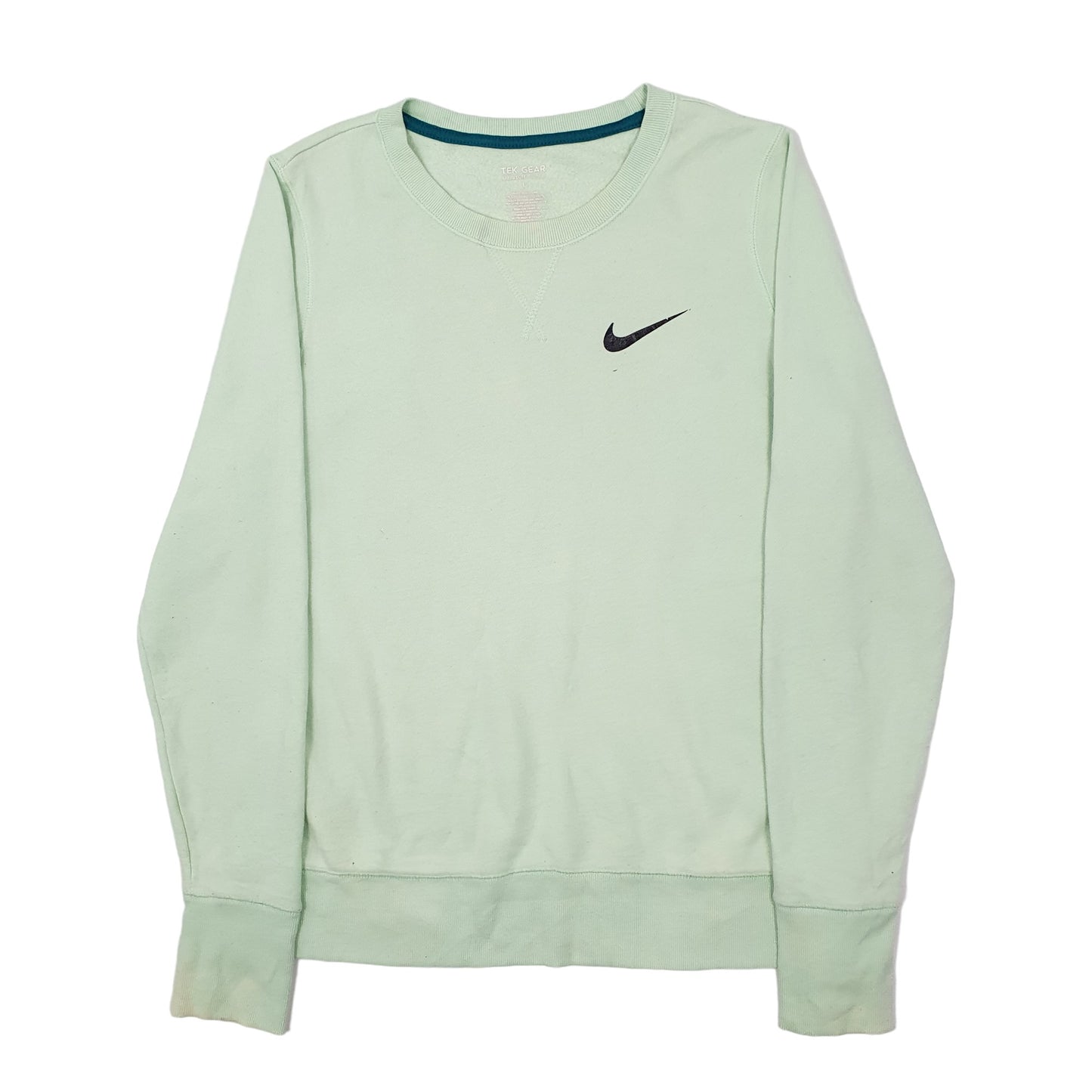 Womens Green Nike Tek Gear Crewneck Jumper