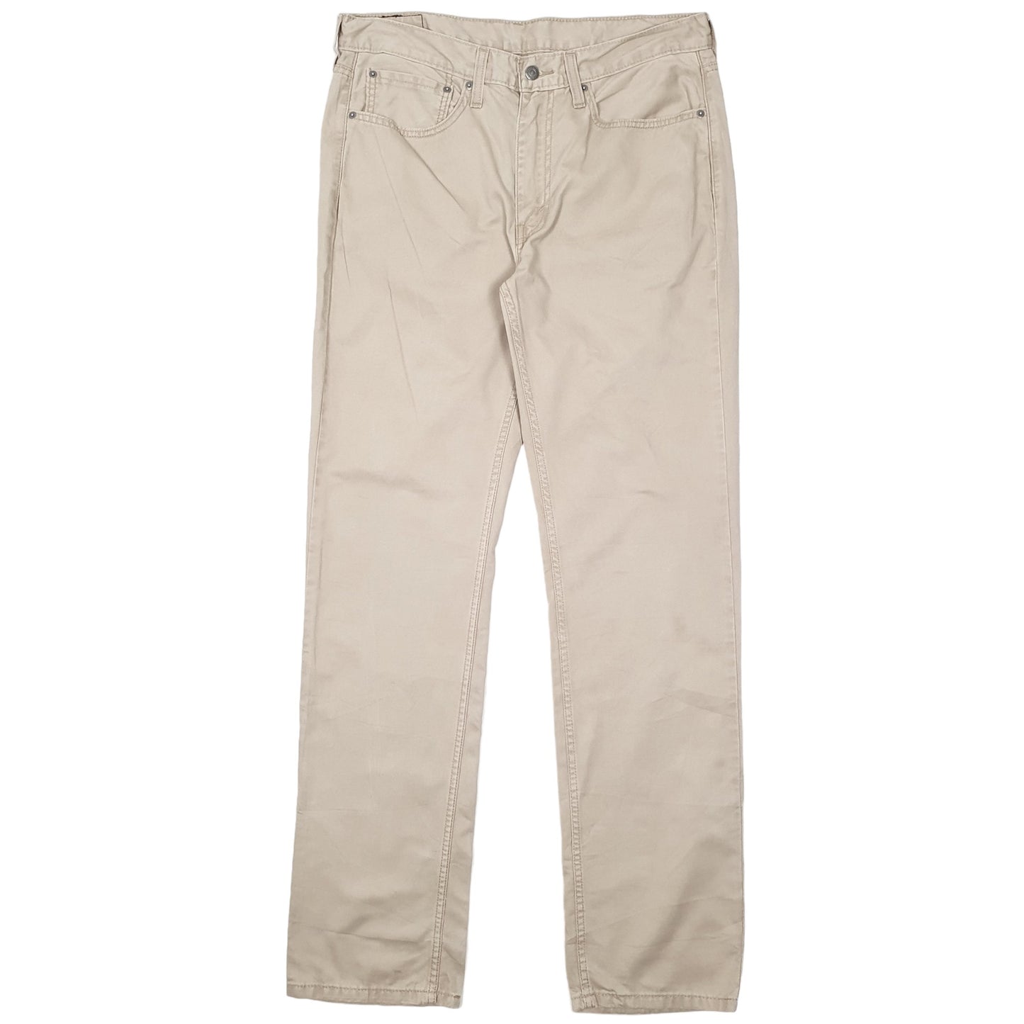 Mens Levis Beige Chino Trousers W34 L34 Beige