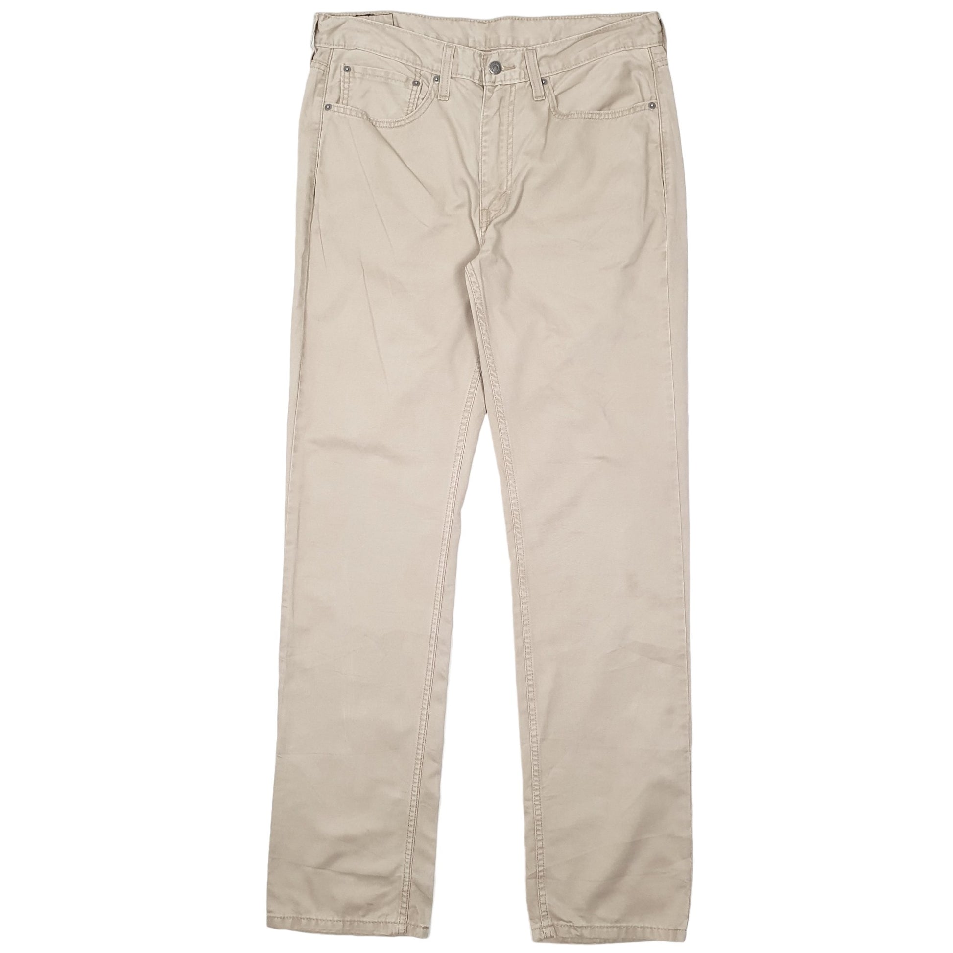 Mens Levis Beige Chino Trousers W34 L34 Beige