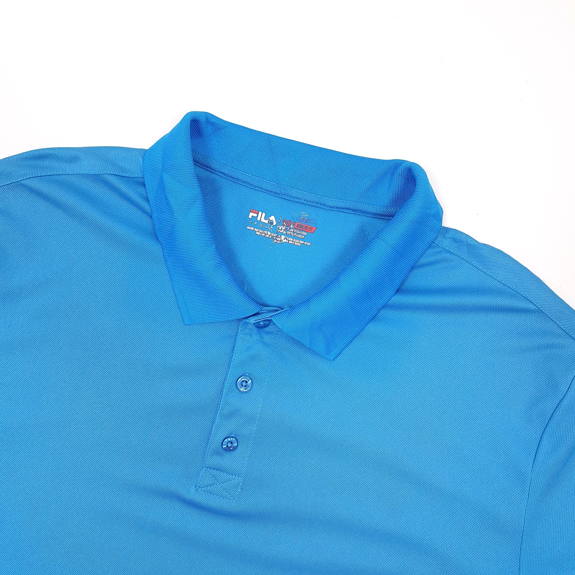 Fila Sport Golf Short Sleeve Polyester Polo Shirt Grey