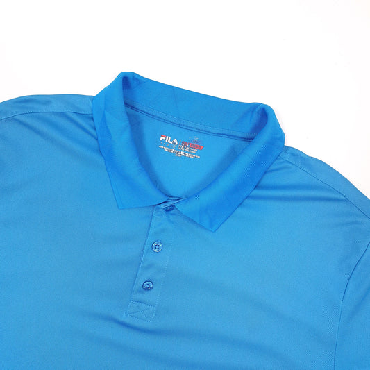 Fila Sport Golf Short Sleeve Polyester Polo Shirt Grey