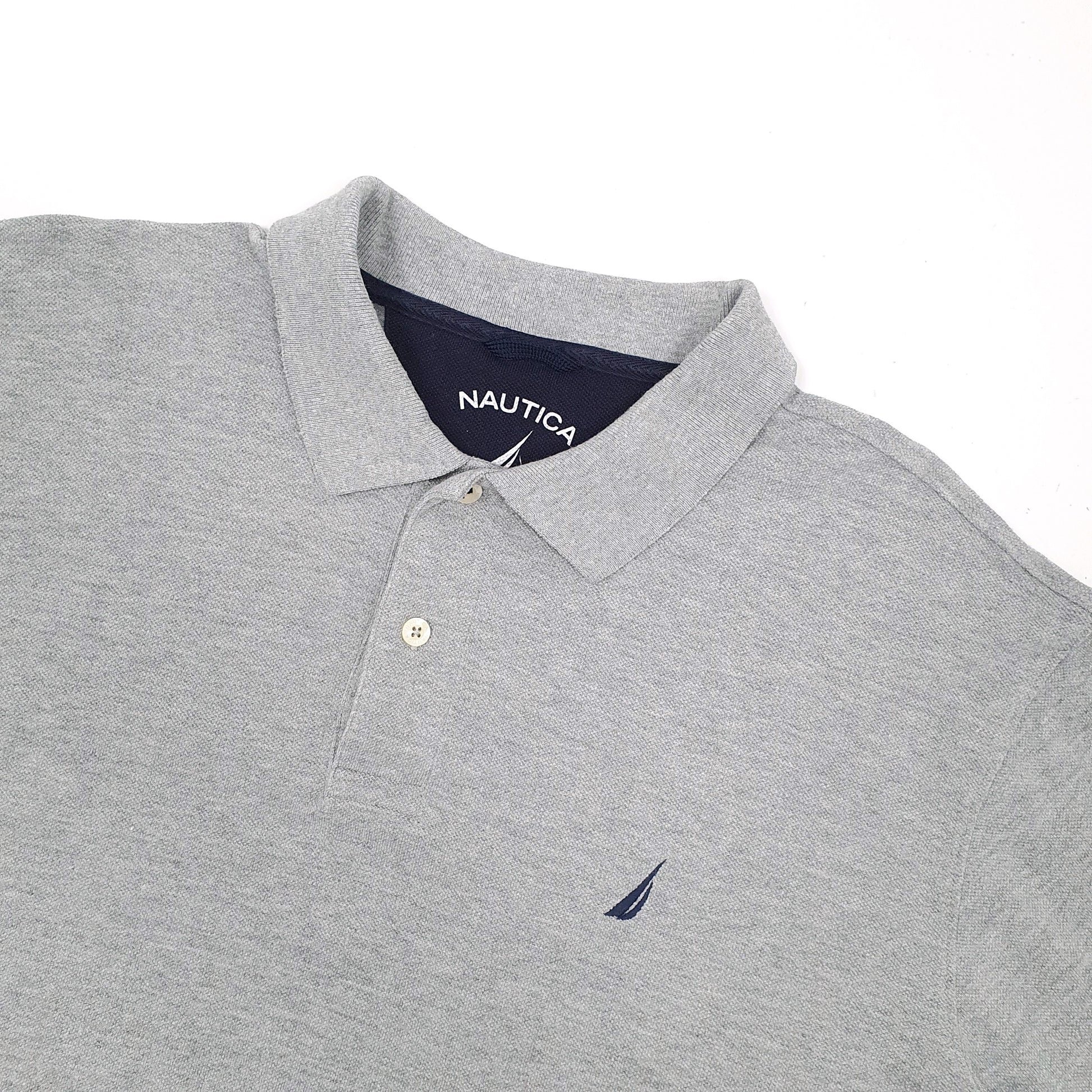 Nautica Short Sleeve Polo Shirt Grey