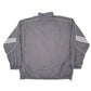 Mens Grey Adidas Vintage Windbreaker Coat