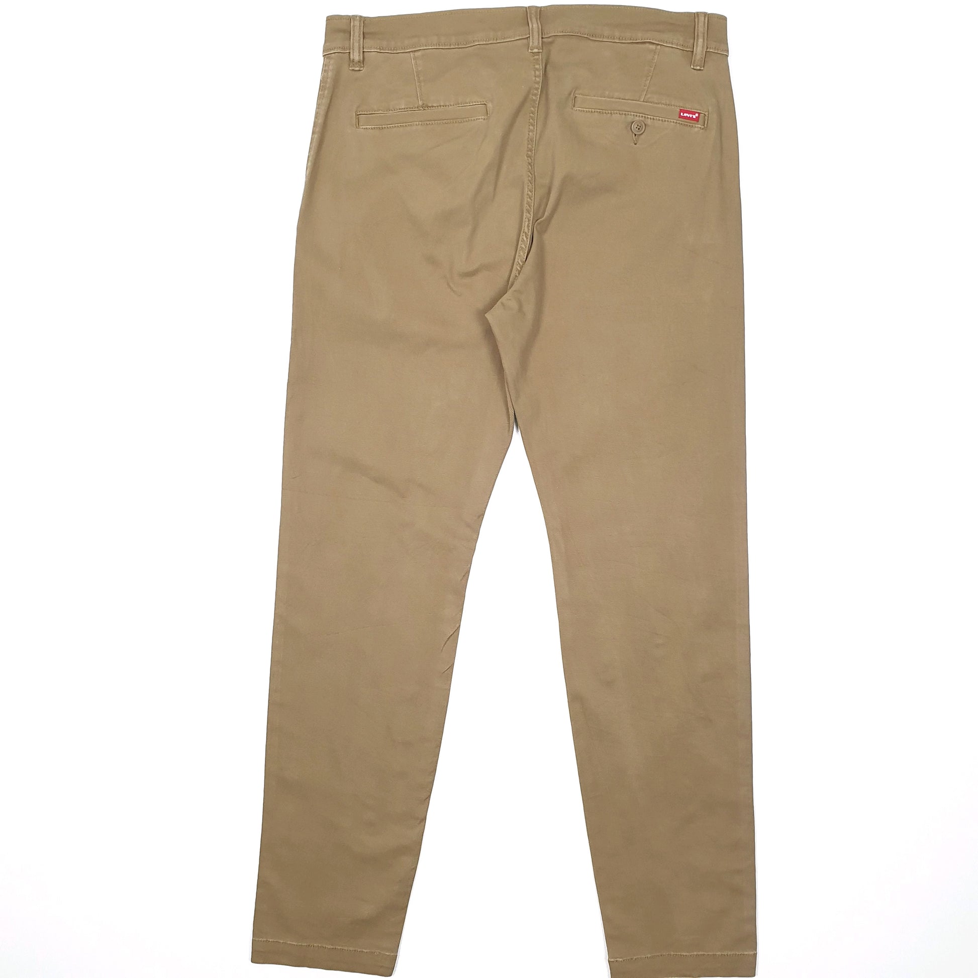 Mens Levis Tapered Beige Chino Trousers W34 L32 Beige
