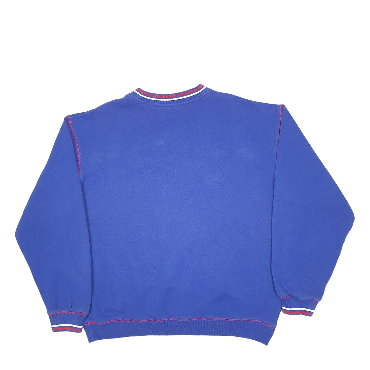 Mens Blue Fila Spellout Crewneck Jumper