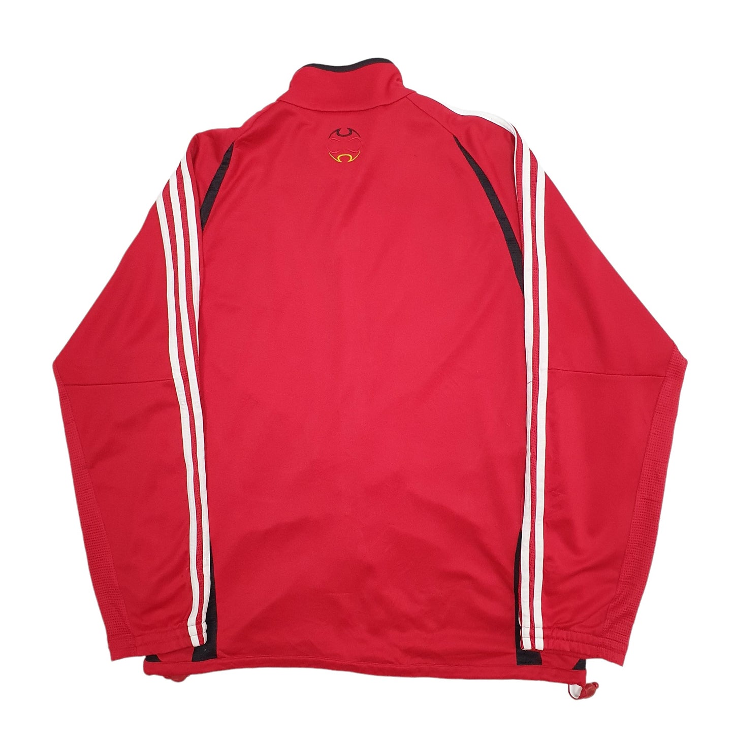 Mens Red Adidas Germany Football Soccer Track Top Full Zip Jumper