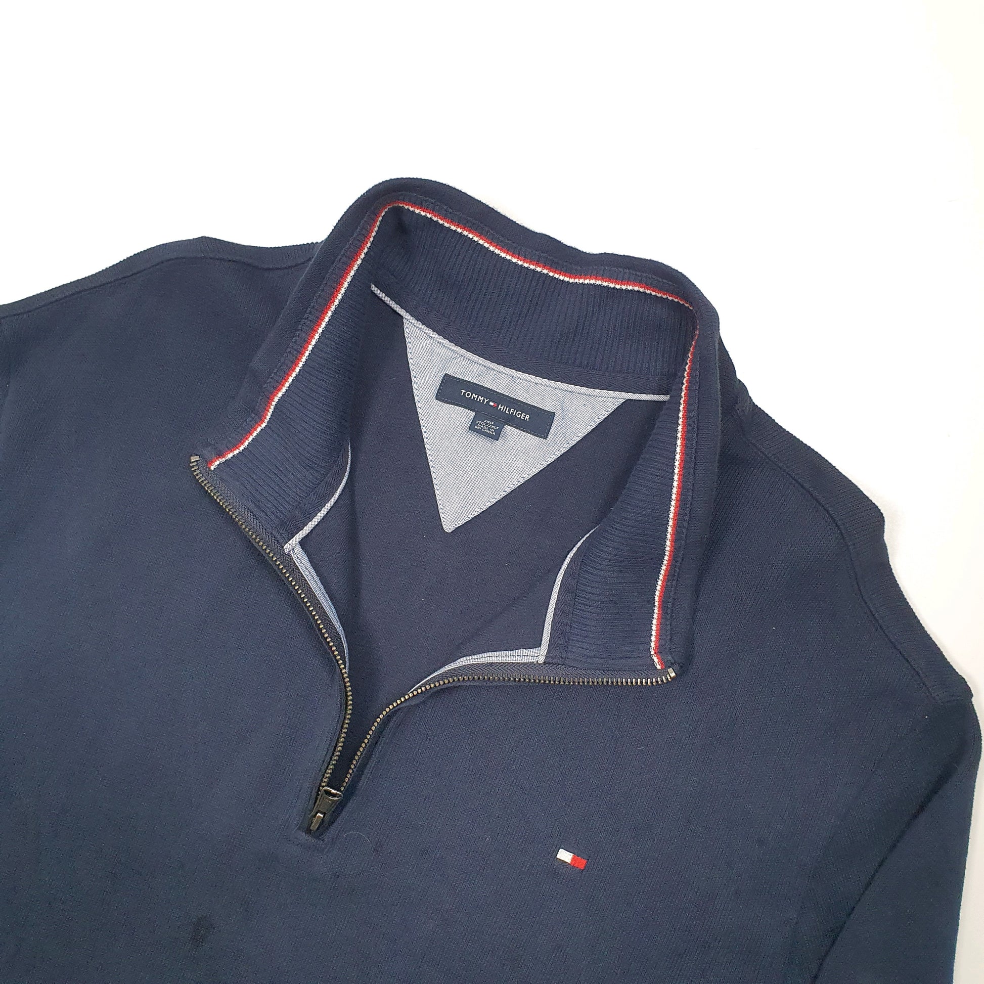 Tommy Hilfiger Quarter Zip XXLT Navy
