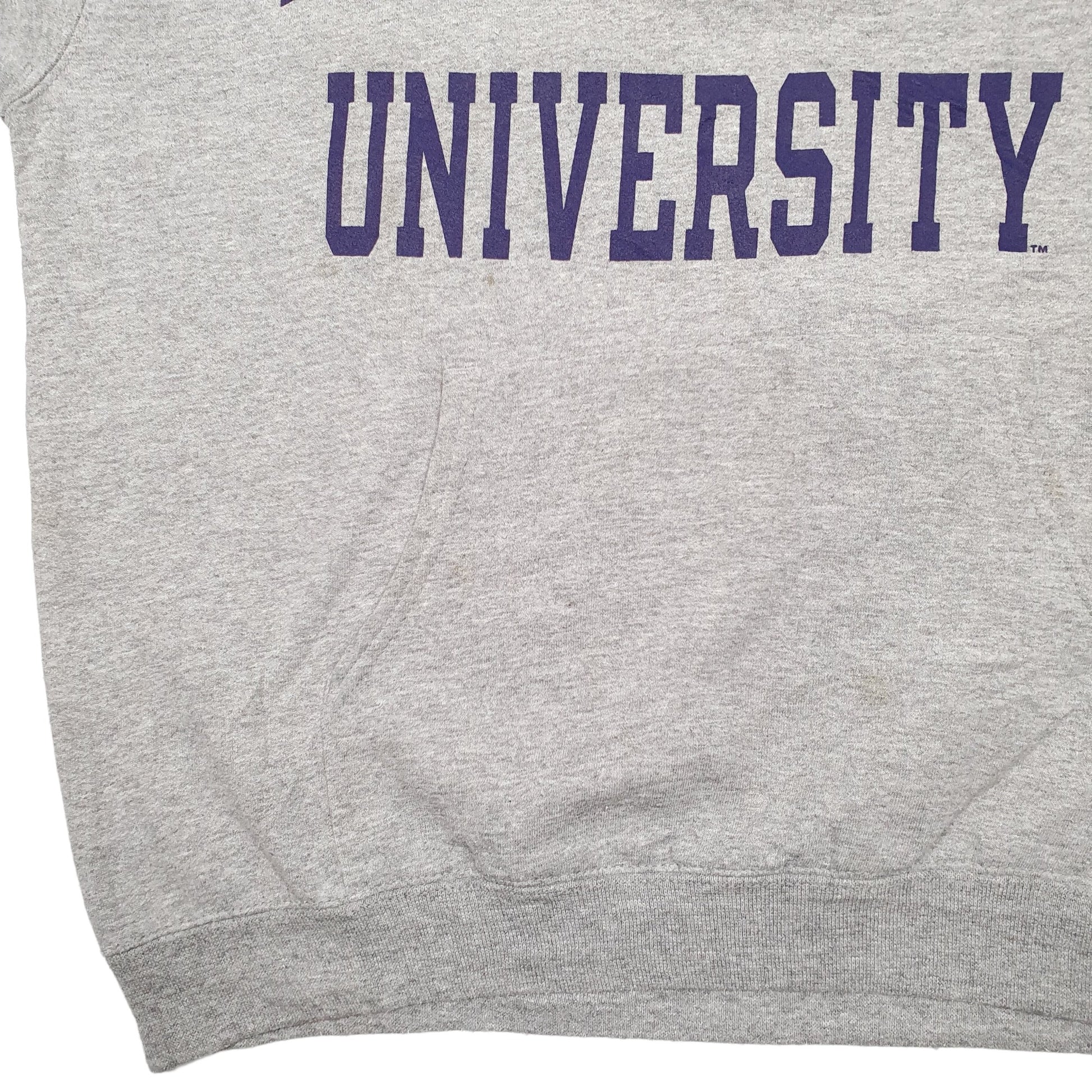 Mens Grey Champion Texas Christian University Hoodie Jumper