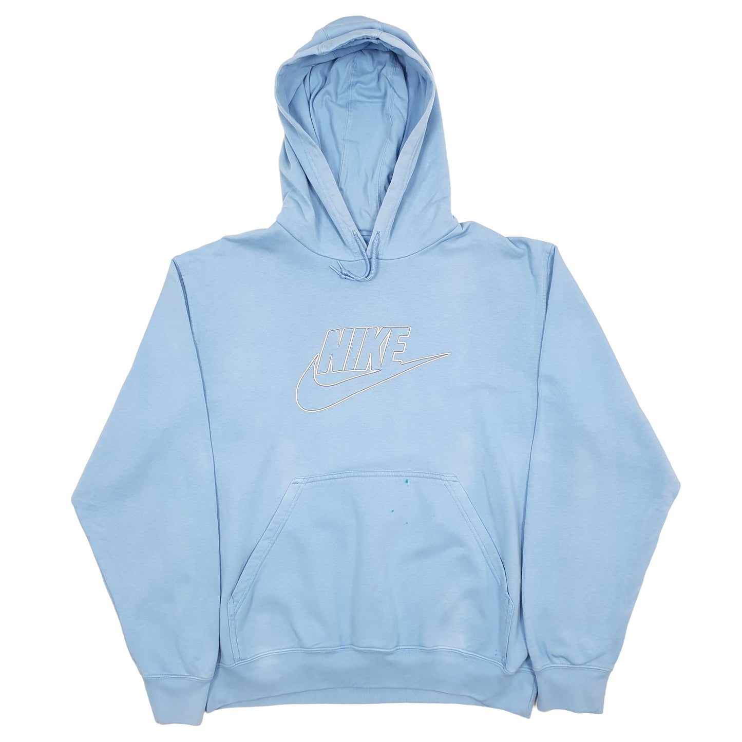 Nike Spellout Hoodie L Blue