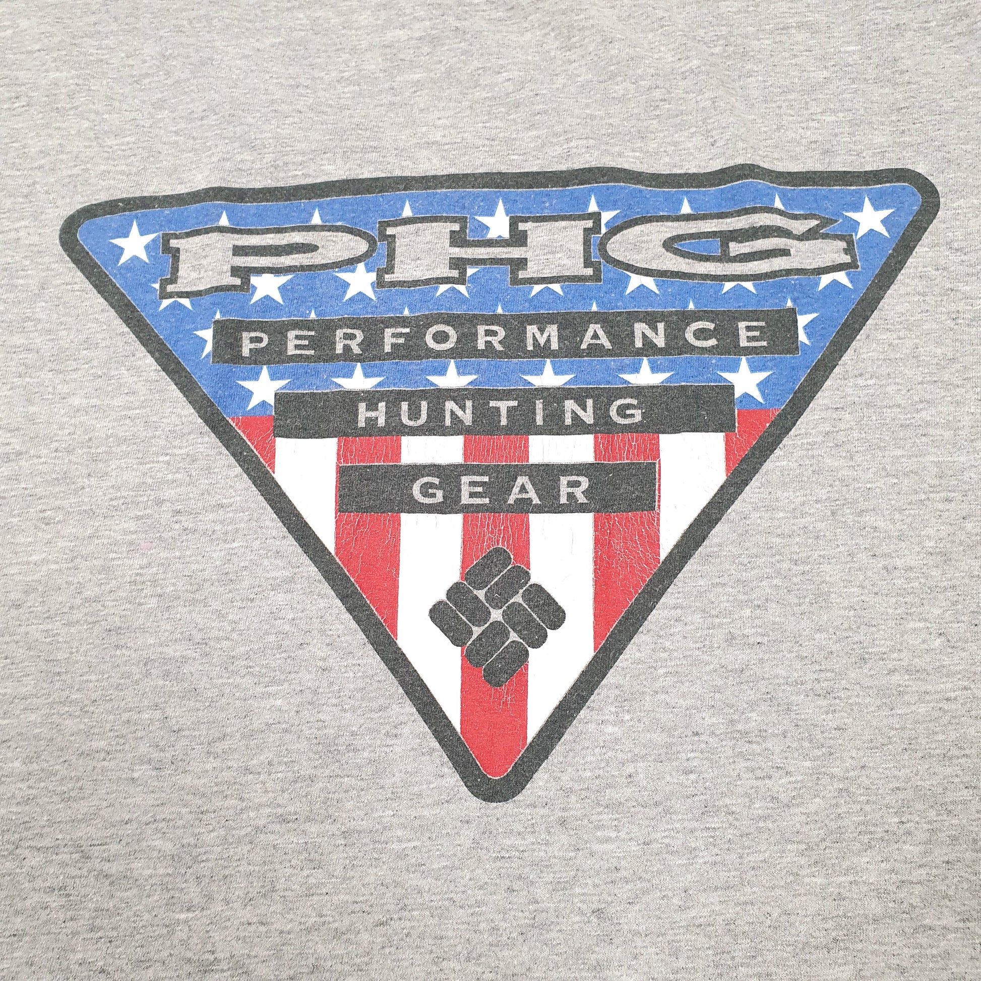 Mens Grey Columbia Sportswear Performance Hunting Gear PHG Short Sleeve T Shirt