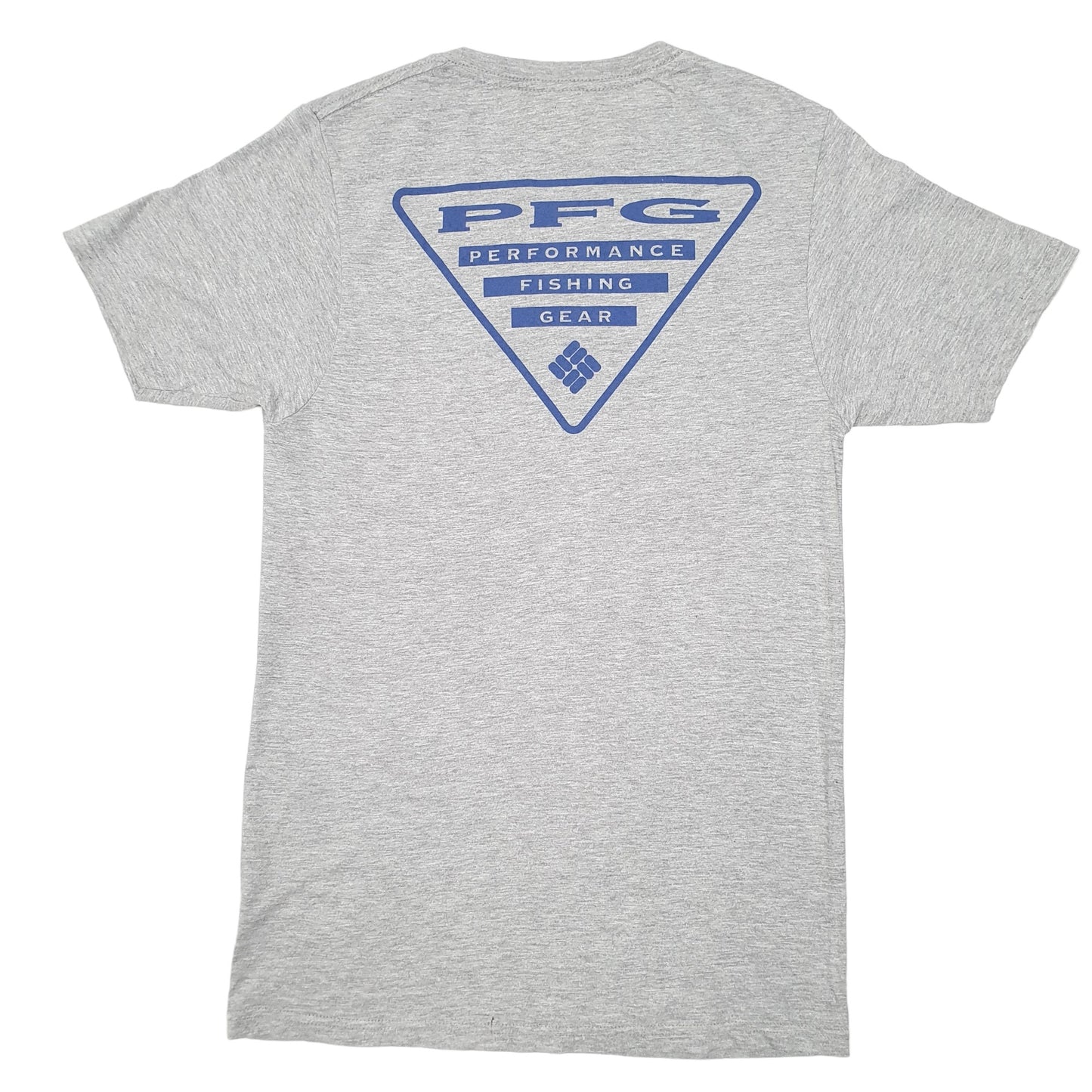 Mens Grey Columbia Sportswear Performance Fishing Gear PFG Short Sleeve T Shirt