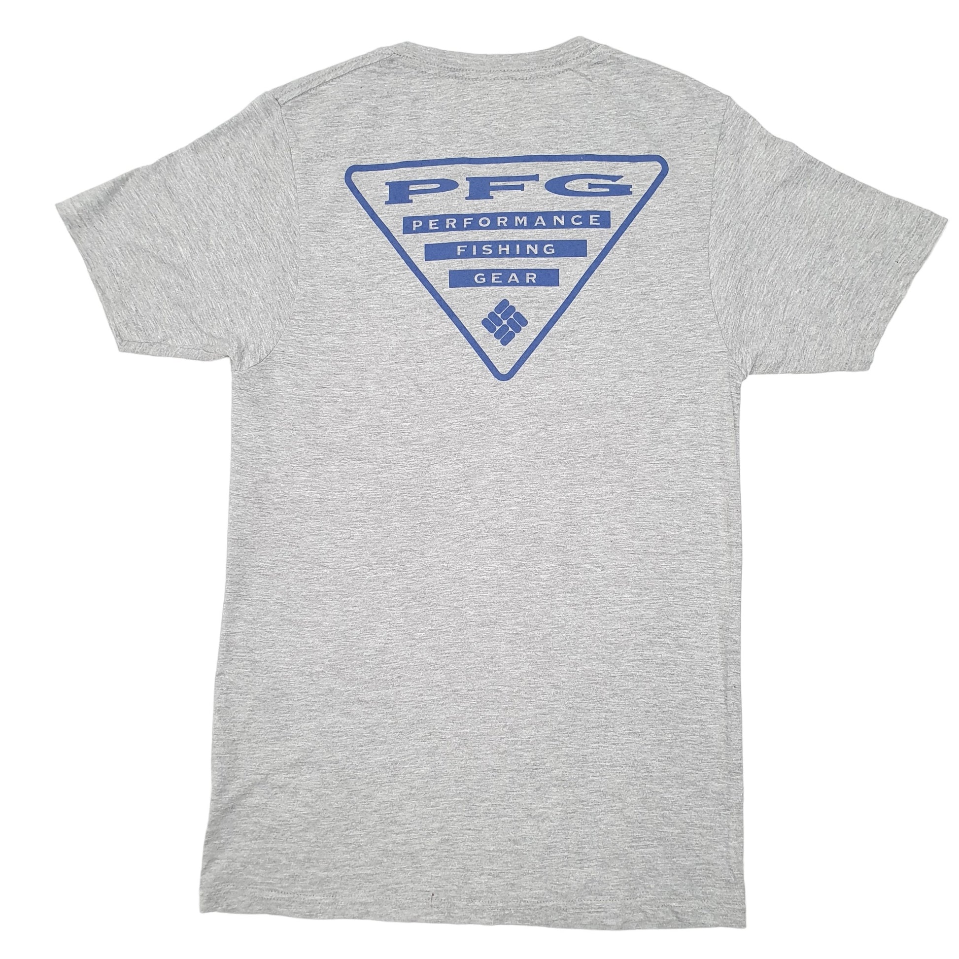 Mens Grey Columbia Sportswear Performance Fishing Gear PFG Short Sleeve T Shirt