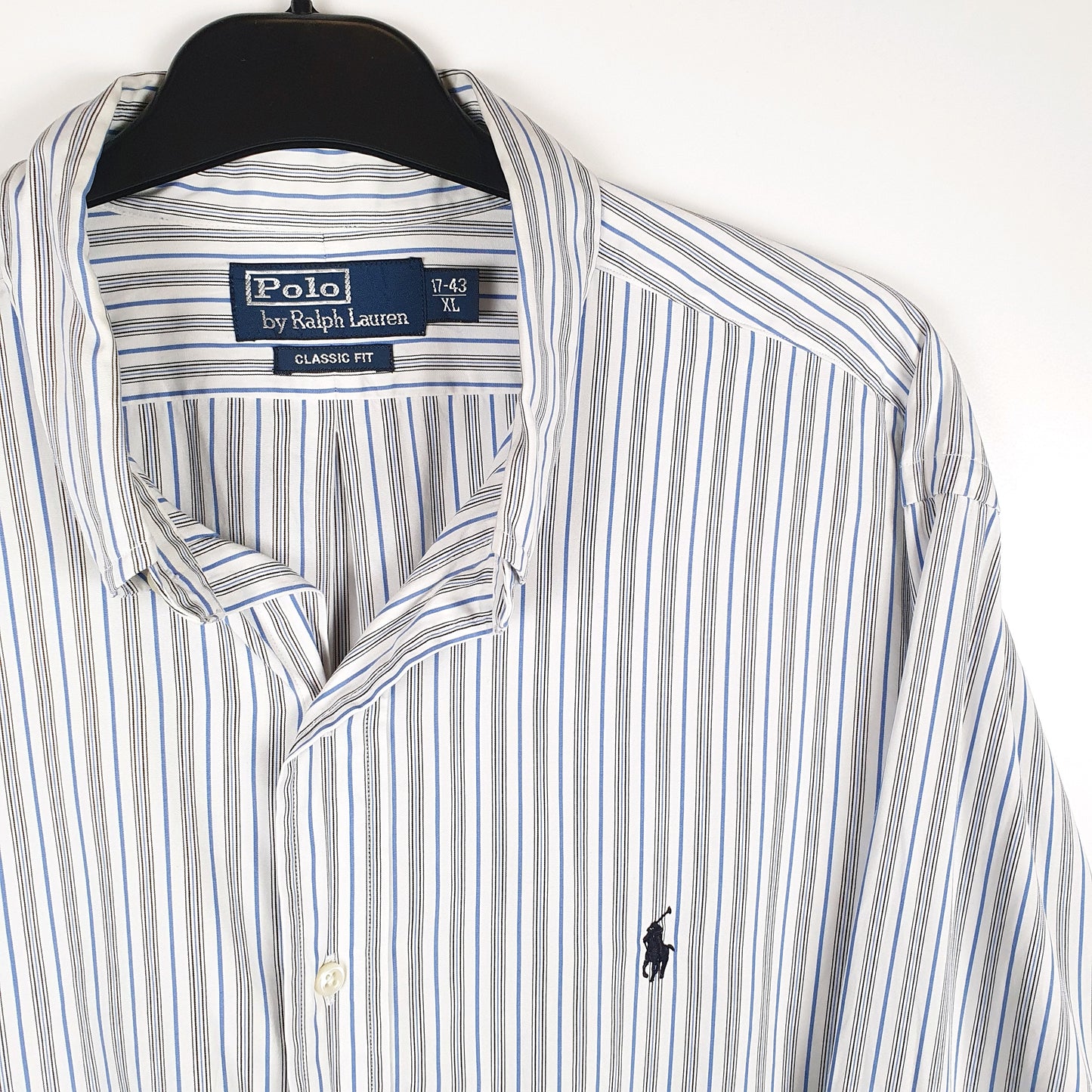 Polo Ralph Lauren Long Sleeve Classic Fit Striped Shirt Blue