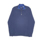 GANT Waffle Knit Quarter Zip M Navy