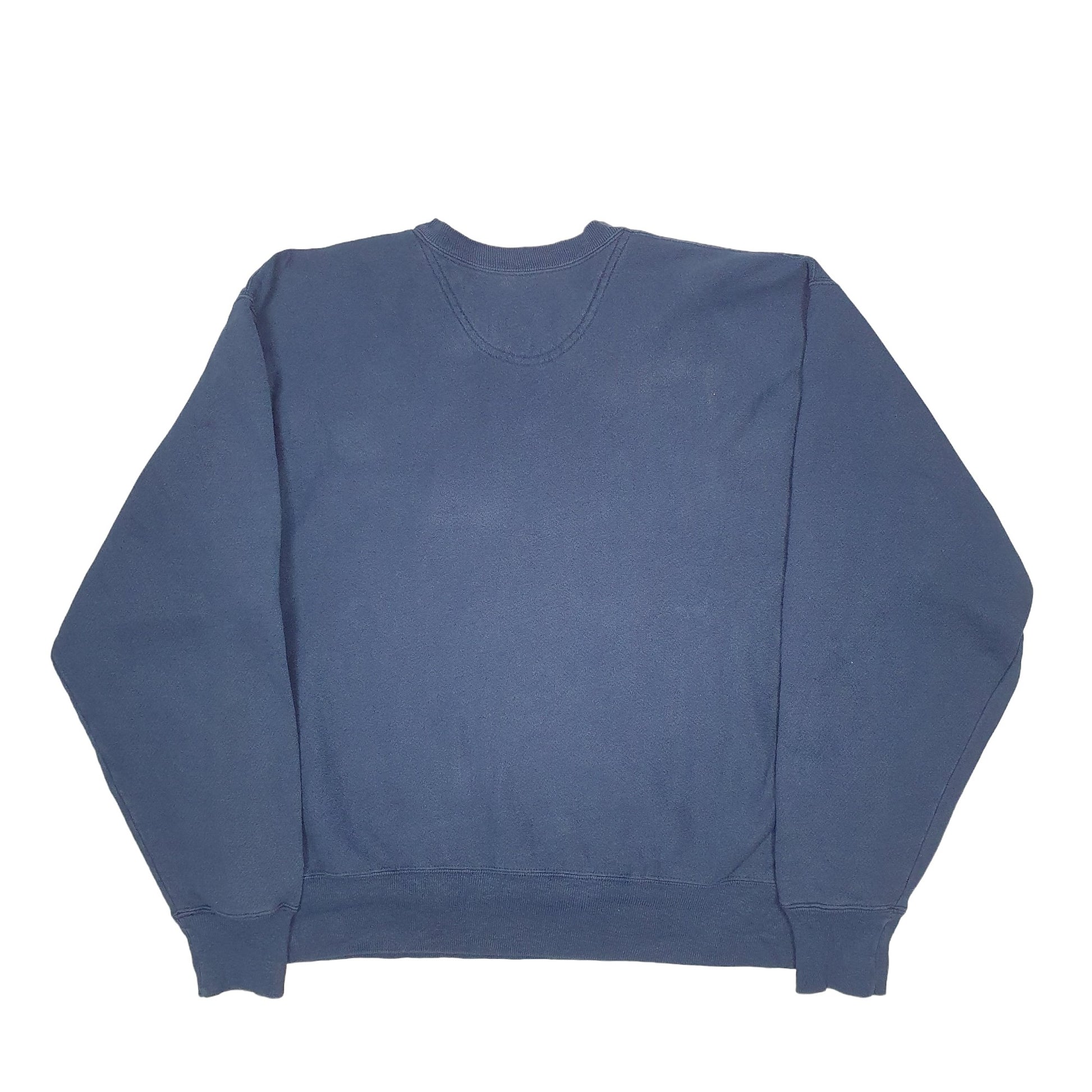 Mens Blue Champion USA College Reverse Weave Vintage Crewneck Jumper