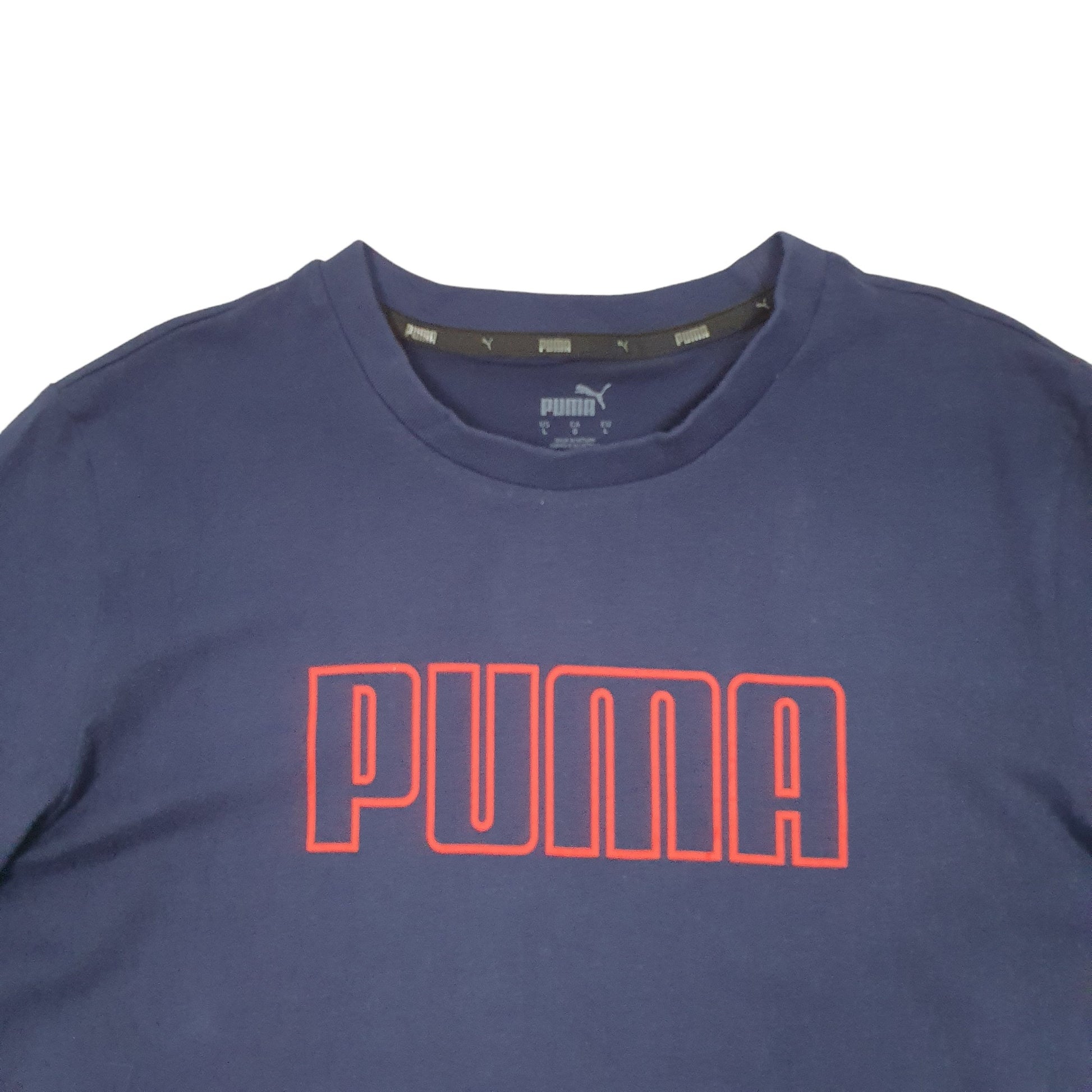 Puma Short Sleeve T Shirt Navy