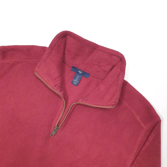 GAP Quarter Zip Fleece S Burgundy