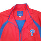 Mens Red Reebok MLB Baseball Philadelphia Phillies USA Windbreaker Coat
