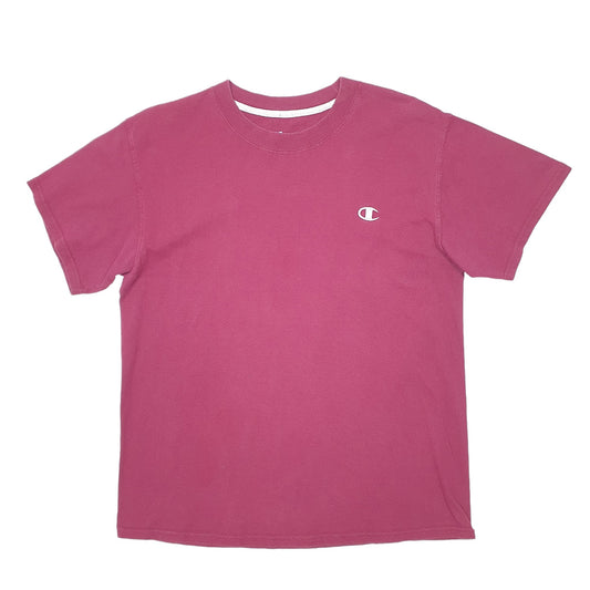 Champion Short Sleeve T Shirt Burgundy