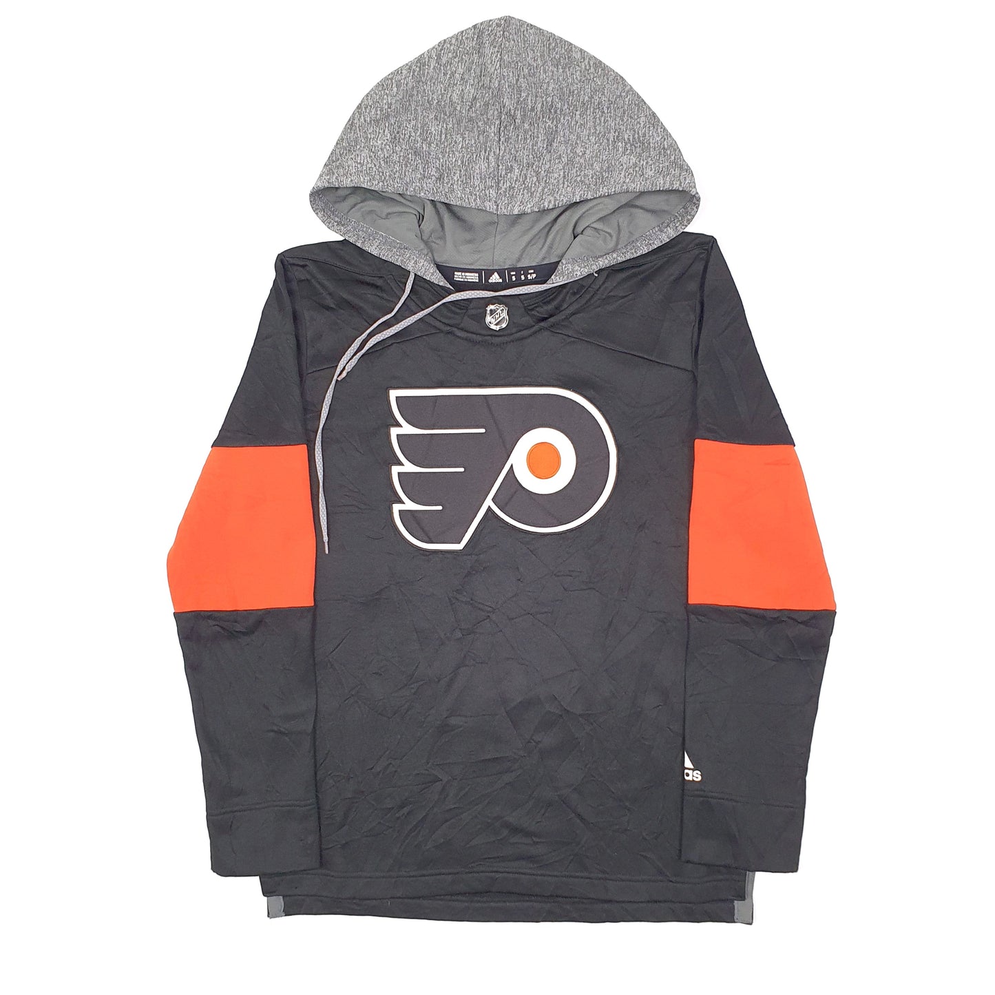 Mens Black Adidas NHL Philadelphia Flyers Hockey USA Hoodie Jumper