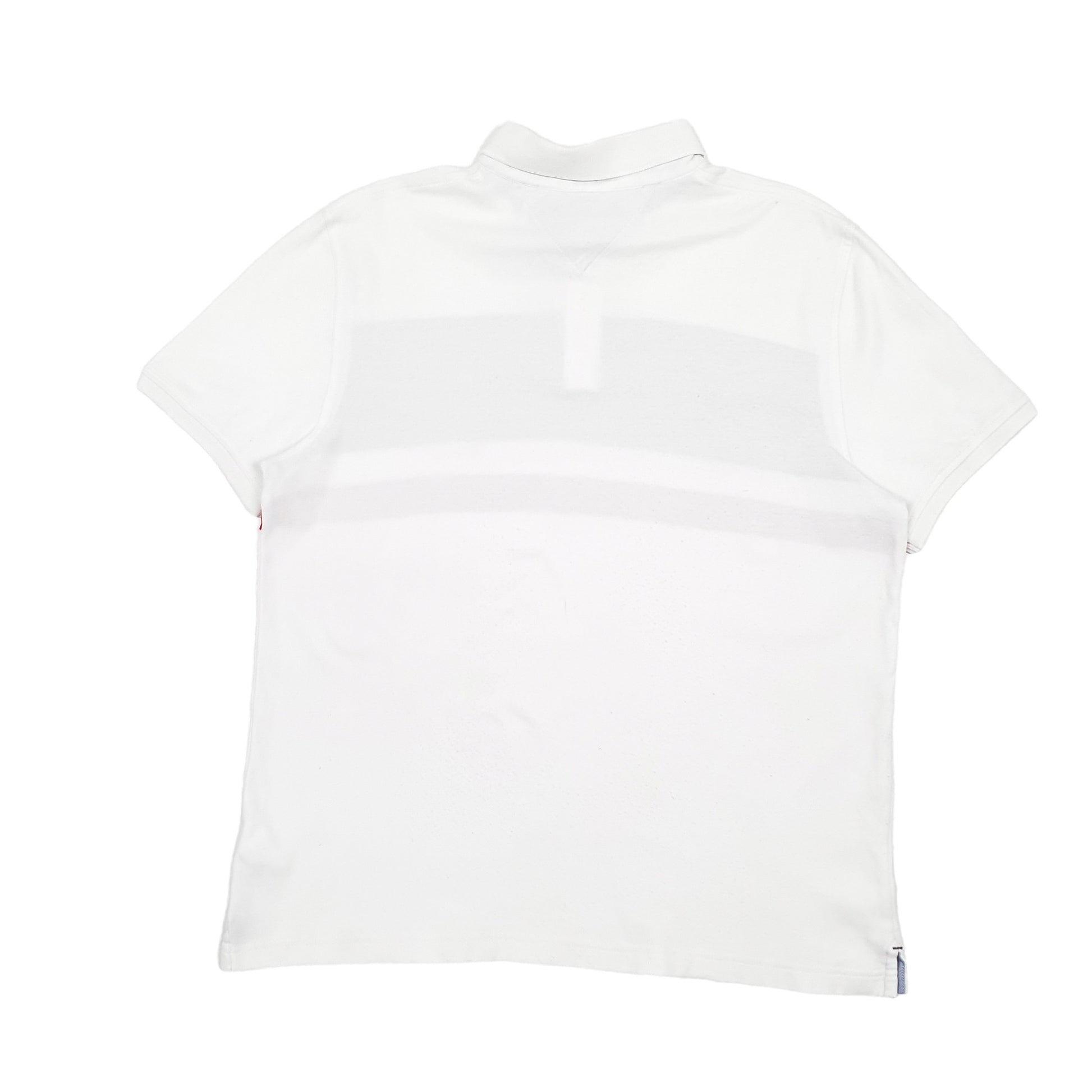 Mens White Tommy Hilfiger  Short Sleeve Polo Shirt