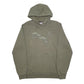 Mens Khaki Puma Spellout Hoodie Jumper