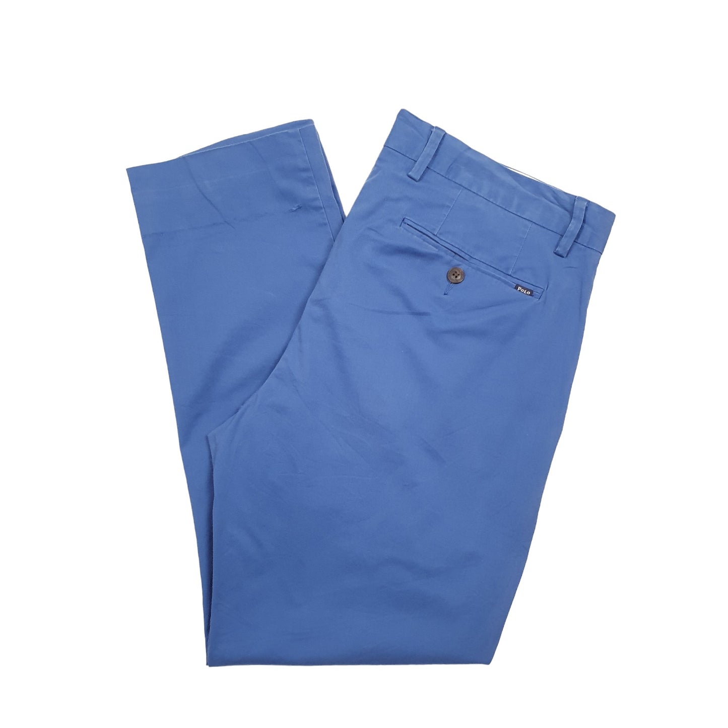 Mens Polo Ralph Lauren Blue Chino Trousers W33 L27 Blue