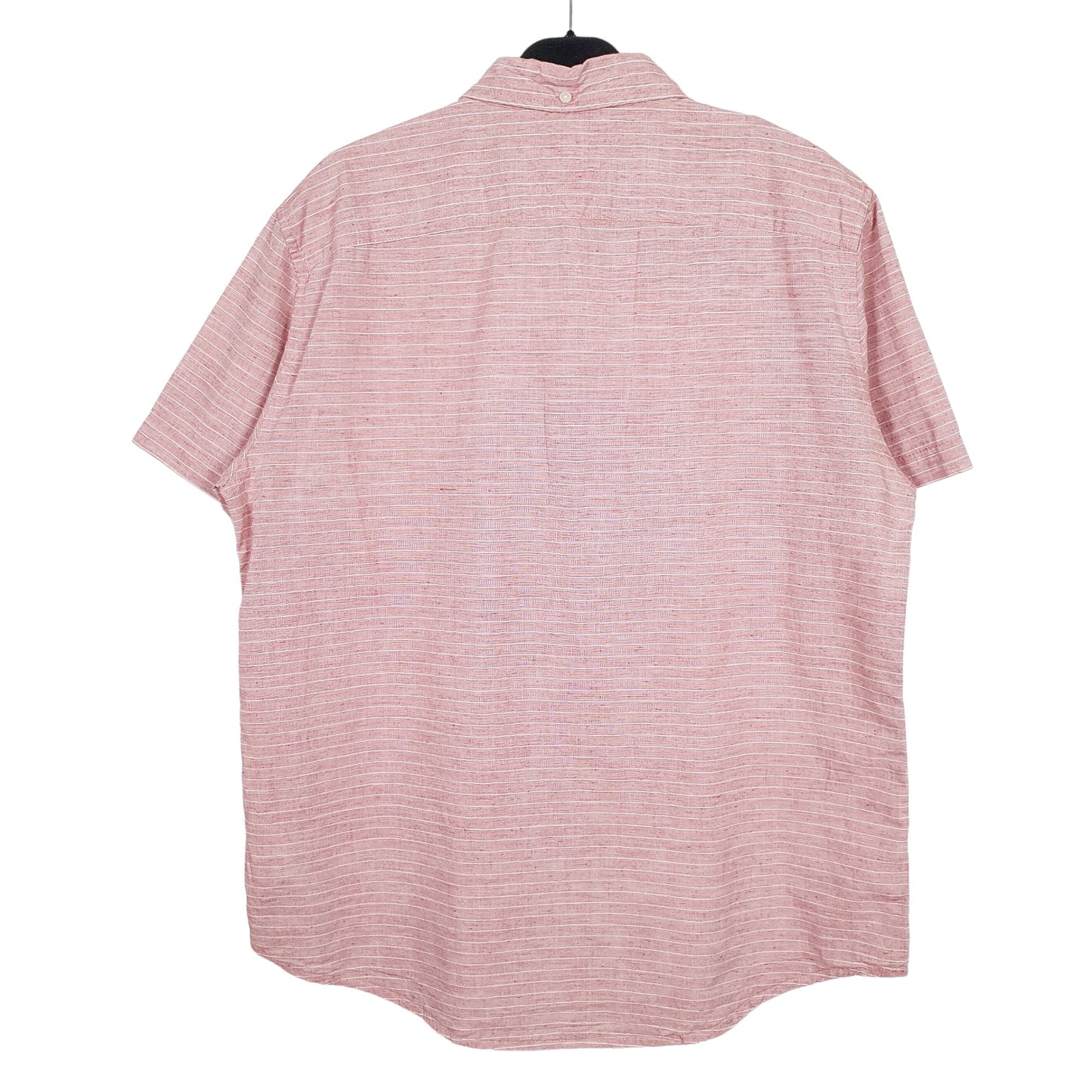 Tommy Hilfiger Short Sleeve Regular Fit Striped Shirt Peach