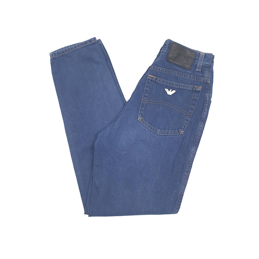 Armani True Blue Slim Fit Jeans UK8 Blue