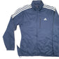 Mens Navy Adidas Windbreaker Tracksuit Jacket Coat