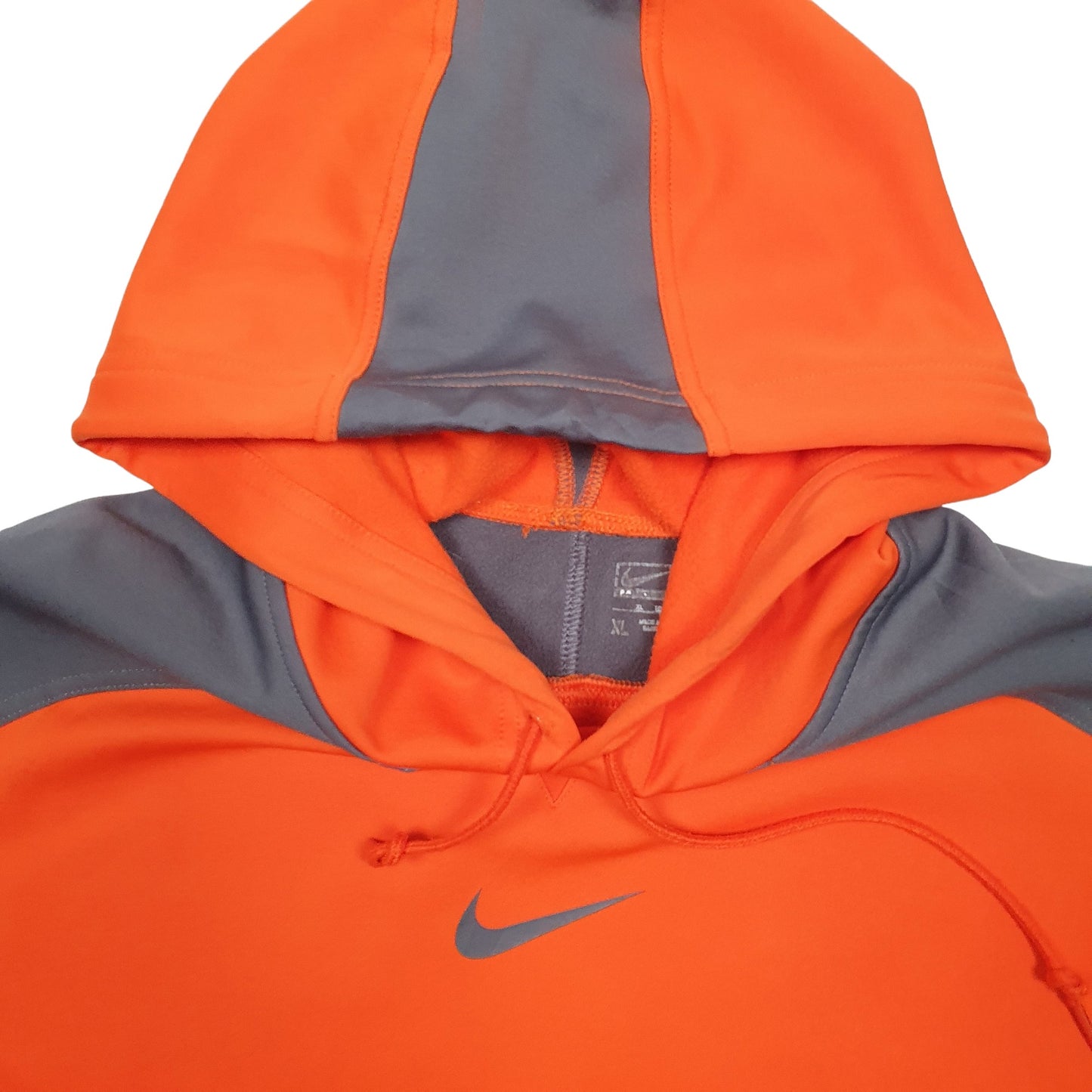 Mens Orange Nike Active Sport Running Hoodie Jumper