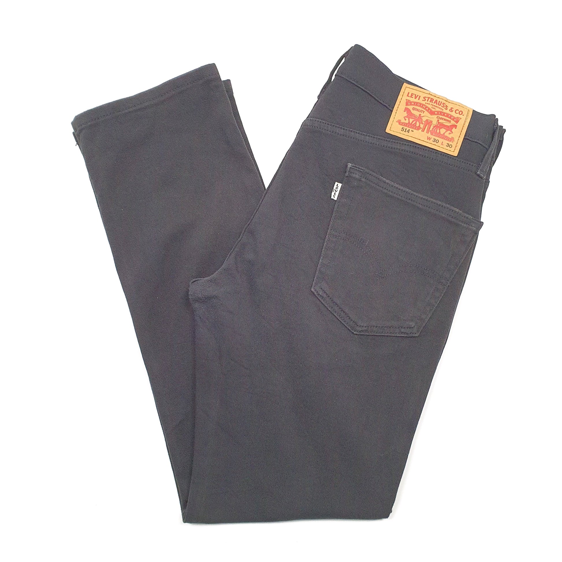 Levis 514 Straight Fit Jeans W30 L29 Black