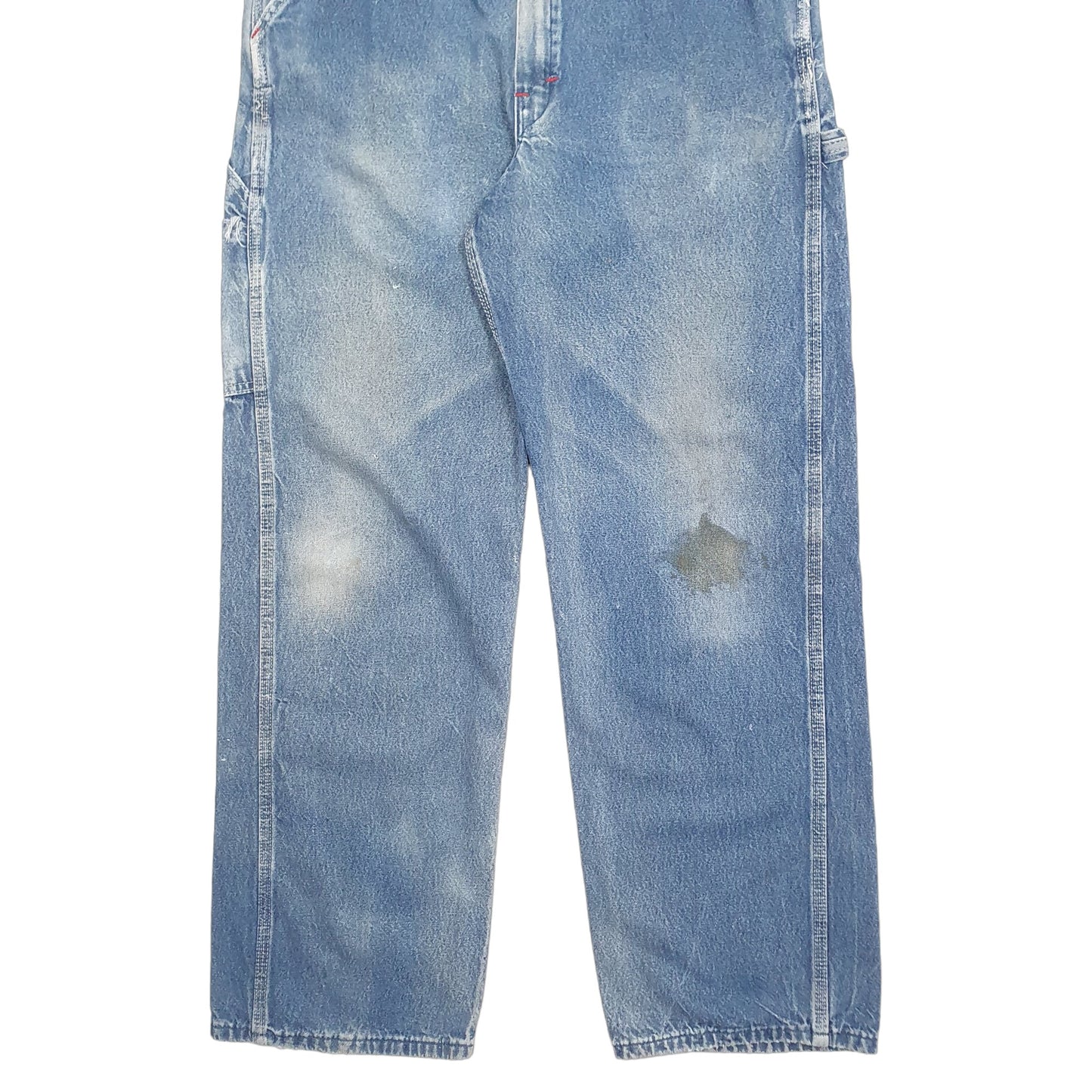 Mens Blue Dickies Workwear Jeans Denim Dungaree Trousers