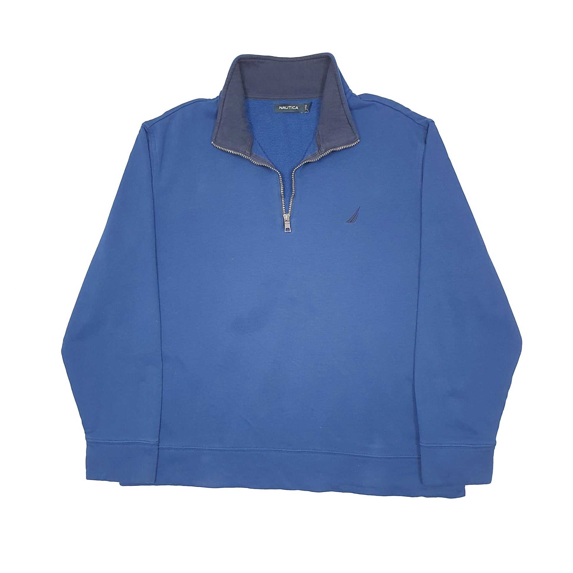 Nautica Quarter Zip Fleece XL Blue