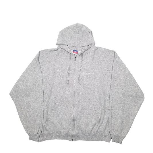 Mens Grey Champion  Full Zip Jumper