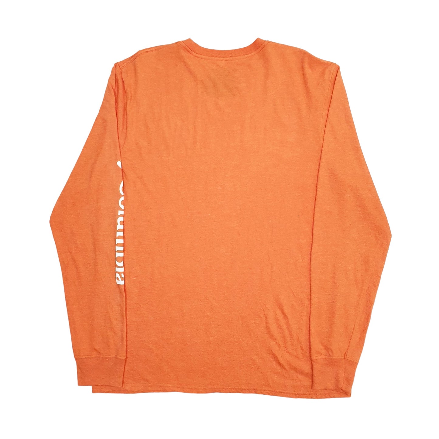 Mens Orange Columbia Sportswear  Long Sleeve T Shirt