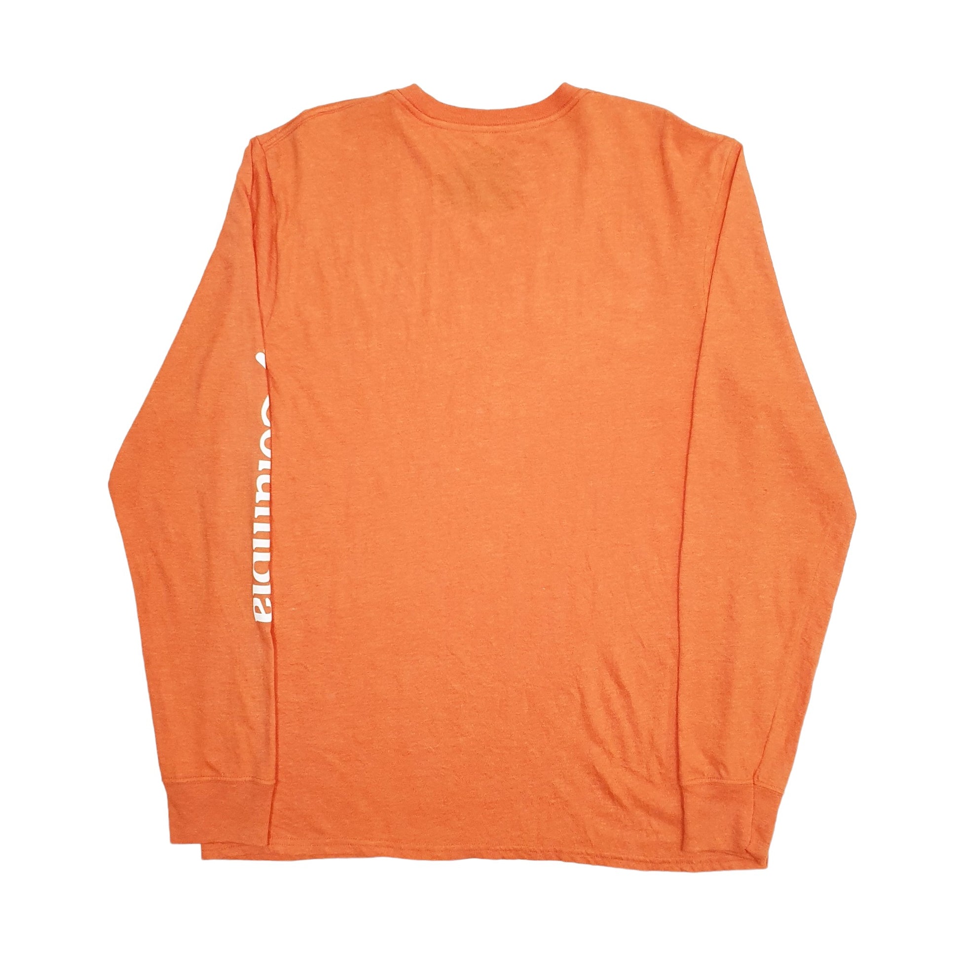 Mens Orange Columbia Sportswear  Long Sleeve T Shirt