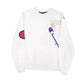 Mens White Champion  Crewneck Jumper