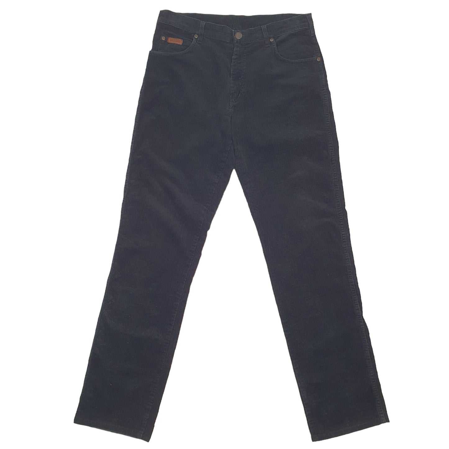 Mens Black Wrangler  Corduroy Trousers