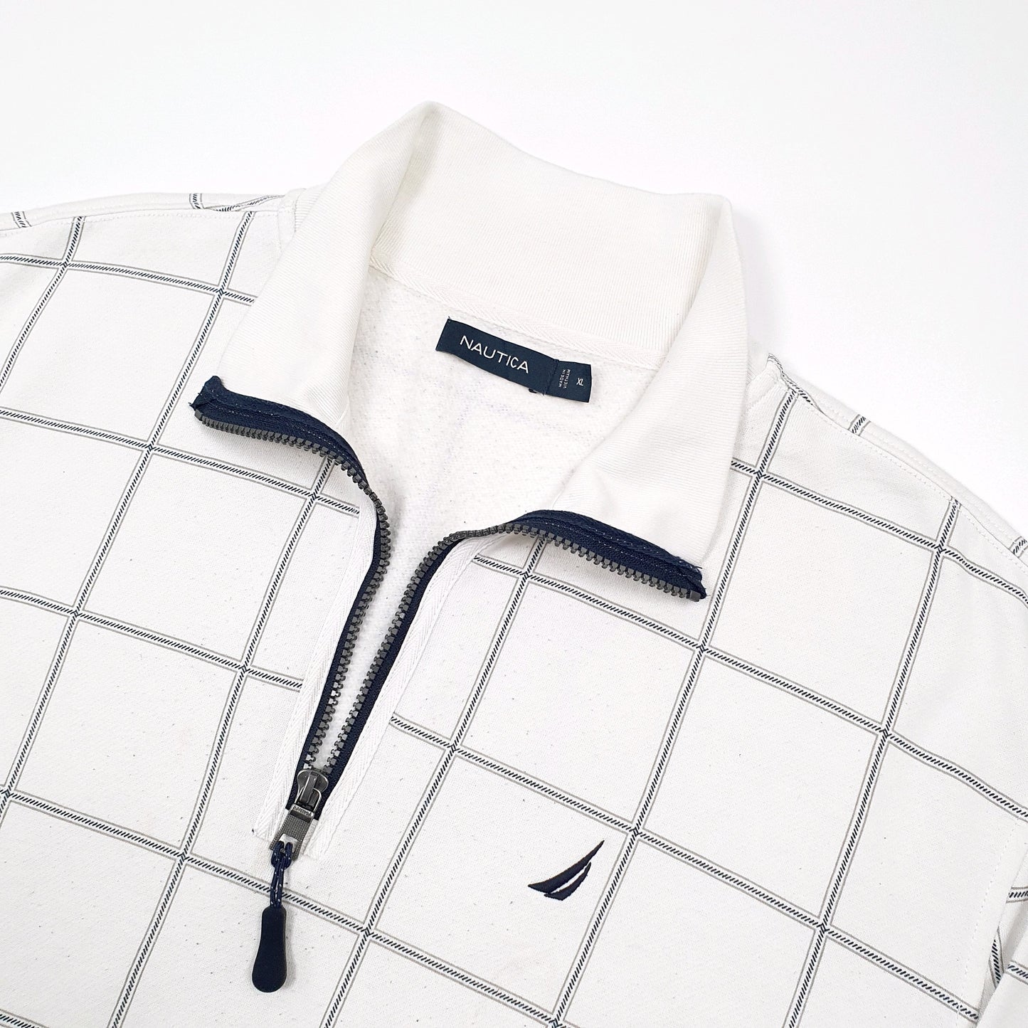 Nautica Quarter Zip XL White