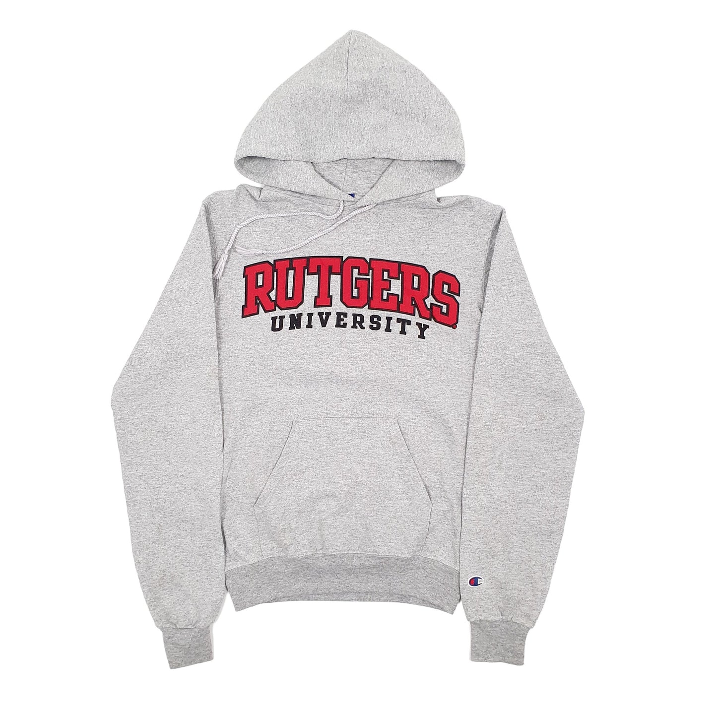 Mens Grey Champion Rutgers USA College Hoodie Jumper