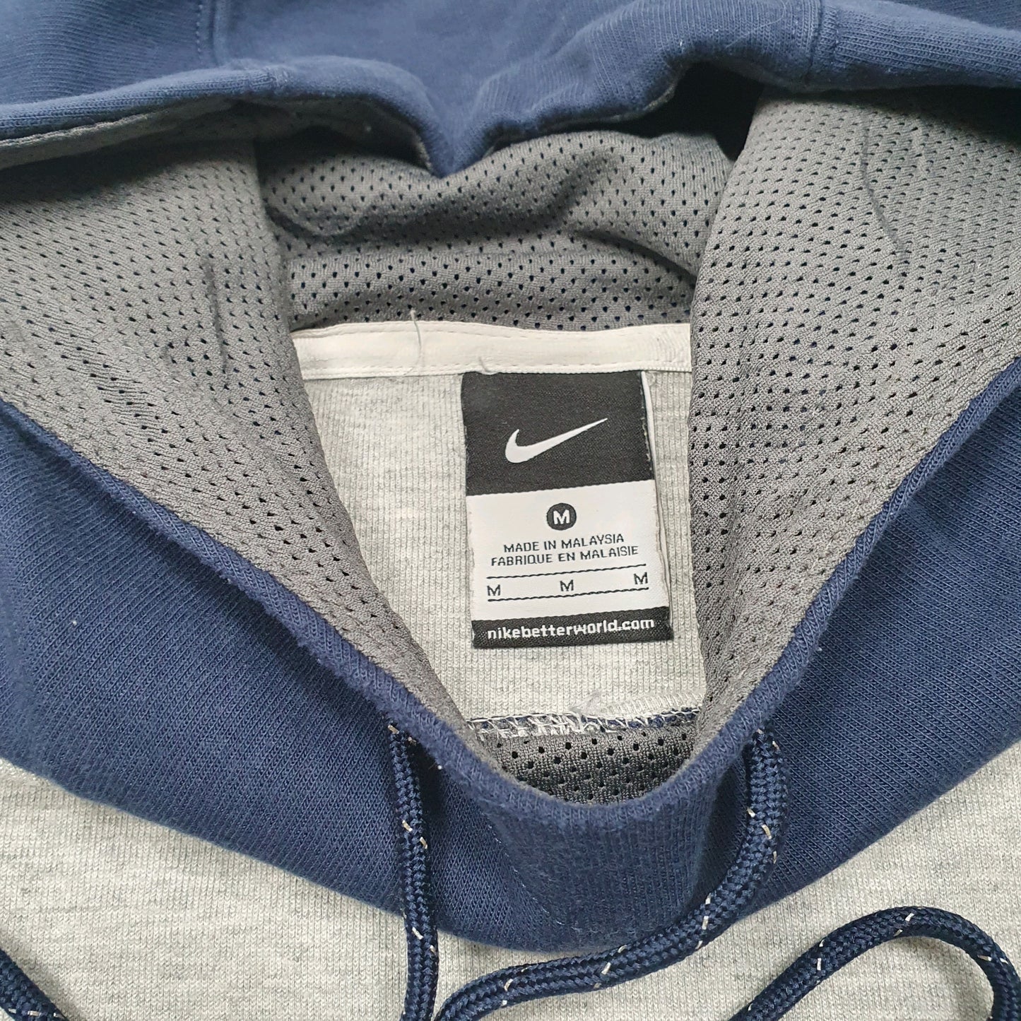 Mens Grey Nike Michigan Wolverines American Football Hoodie Jumper