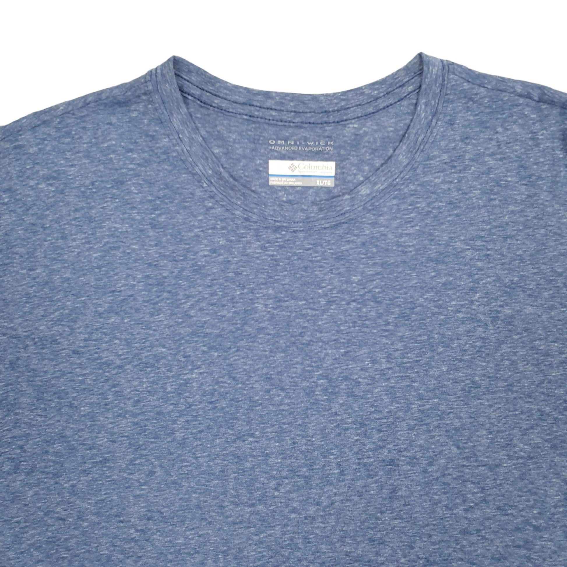 Mens Blue Columbia Sportswear Omni Wick Short Sleeve T Shirt