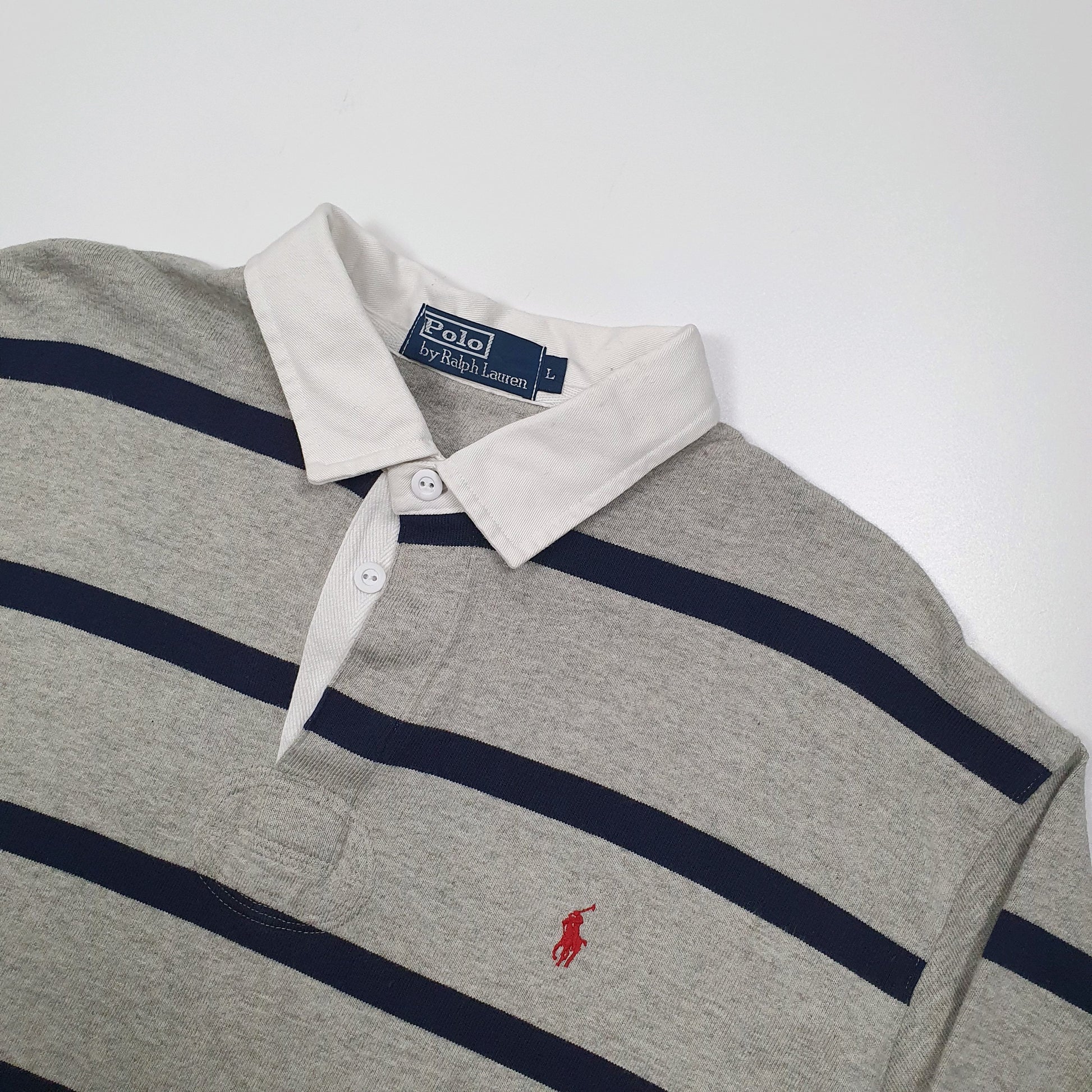 Polo Ralph Lauren Rugby Shirt L Grey