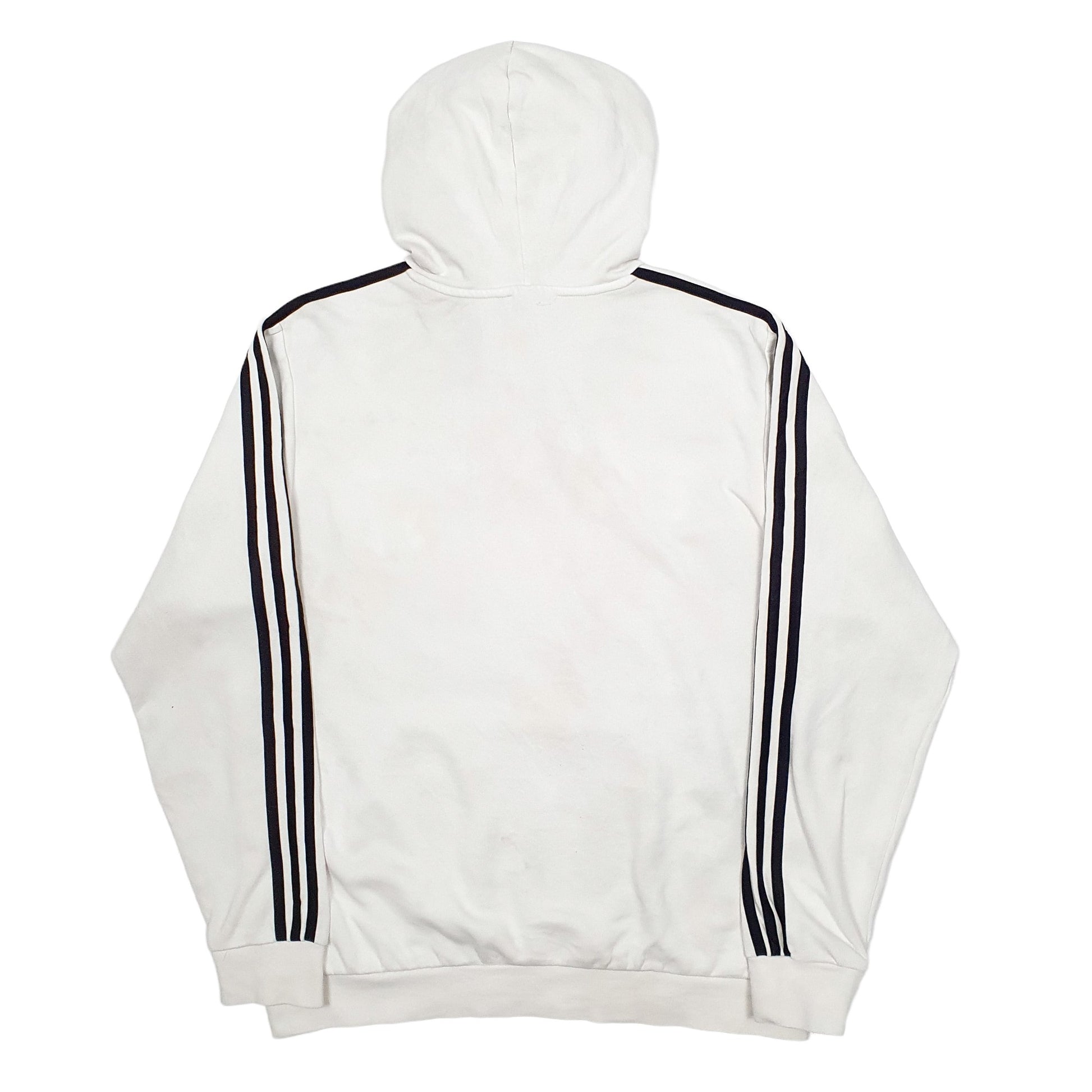Mens Cream Adidas Spellout Hoodie Jumper