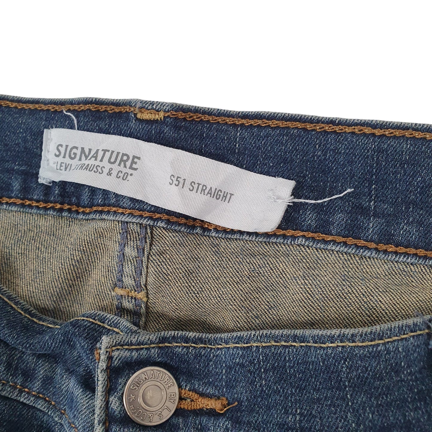 Levis Signature Straight Fit Jeans W38 L31 Blue