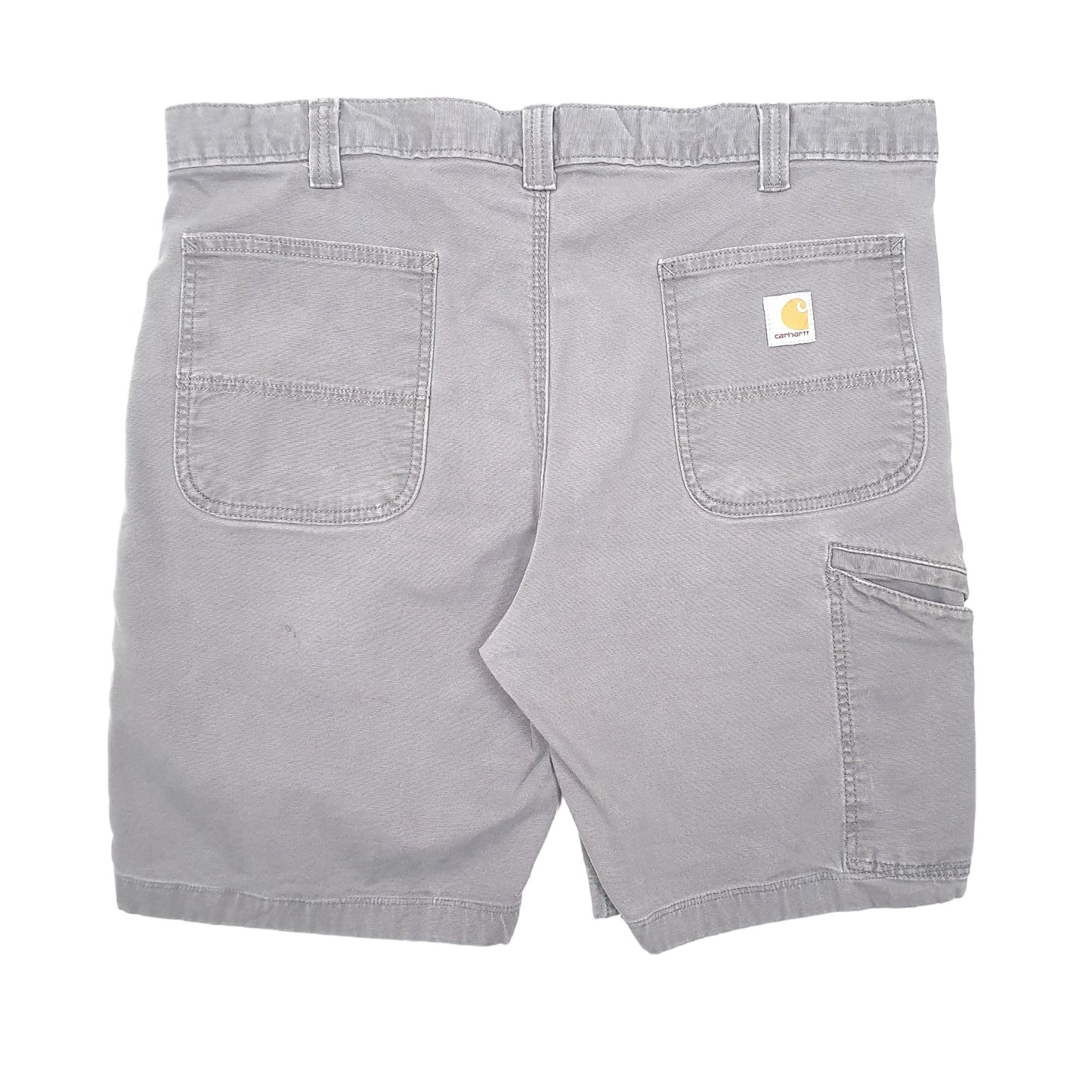 Mens Grey Carhartt Relaxed Fit Work Wear Carpenter Shorts
