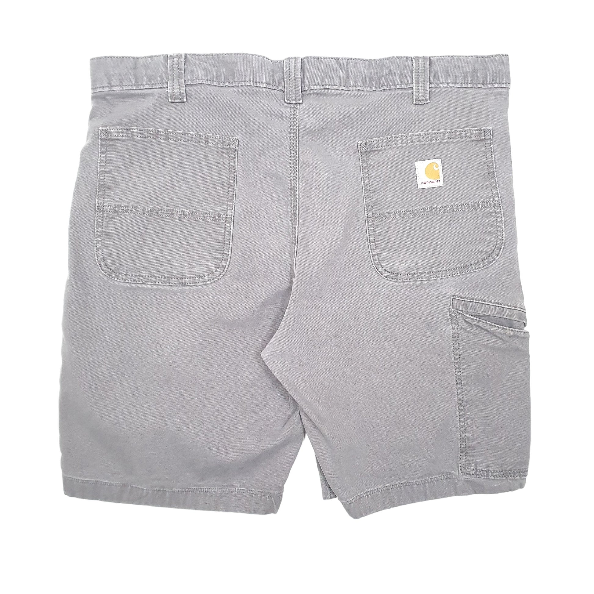 Mens Grey Carhartt Relaxed Fit Work Wear Carpenter Shorts
